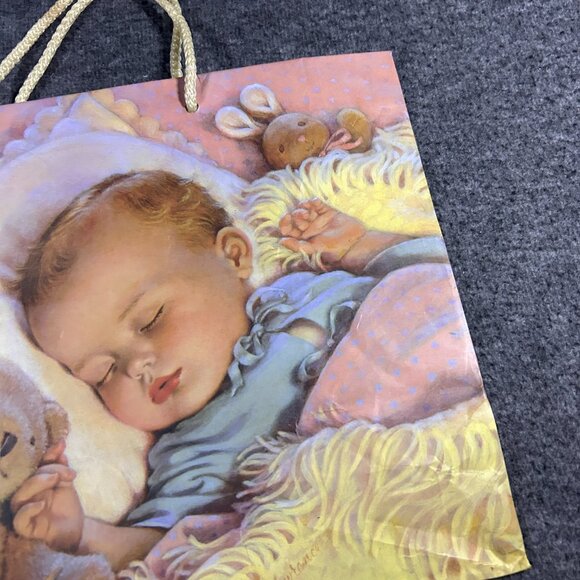 NOS‎ Vintage 90s  American Greetings Gift Bag Baby Pastel Teddy Bear - Picture 5 of 11